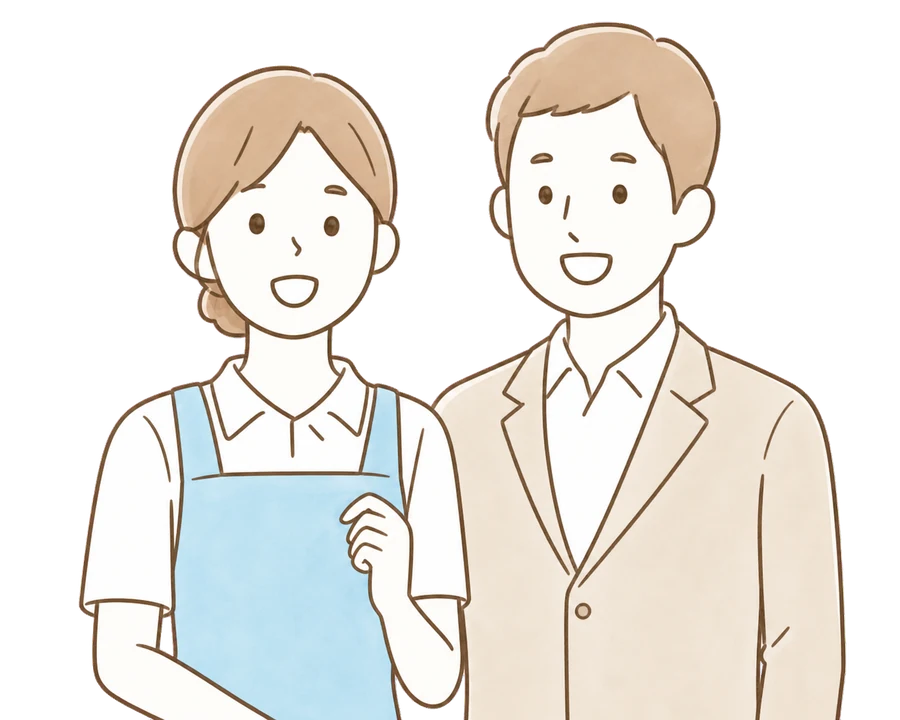 一緒に働く事業所のスタッフたち